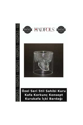 Özel Seri Stil Sahibi Kuru Kafa Korkunç Konsept Kurukafa İçki Bardağı Çok Renkli