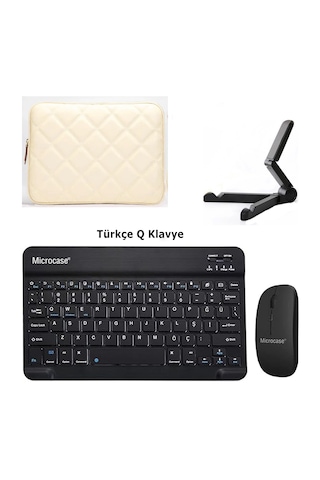 Microcase Xiaomi Pad 7/pad 7 Pro Tablet İçin Çanta+türkçe Bluetooth Klavye+mouse+tablet Standı-al8124 Omuz Çantası