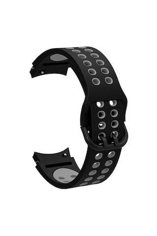 Galaxy Watch 4 44mm Krd-02 Uyumlu Zore Kordon-siyah-gri