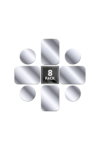 Yingfu 8'lü Metal Plaka Seti, Yapışkanlı İnce Metal Mıknatıs, Telefon Tutucu İçin Diğer