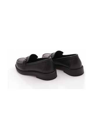 Dgn 258 Kadin Loafer Ayakkabi Siyah Napa