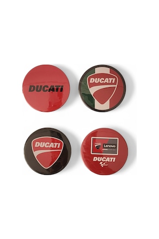Motosiklet Rozet Set 1 Ducati 4'lü Rozet Karışık Renkli Çok Renkli