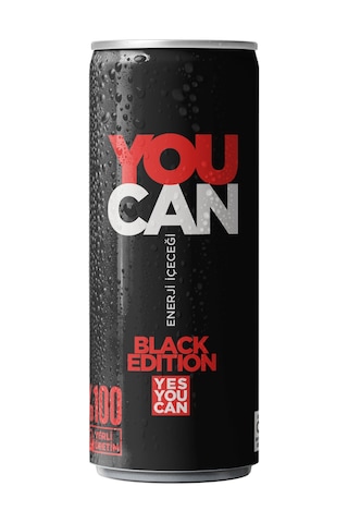 You Can Black Edition Enerji İçeceği 250 ml 24'lü