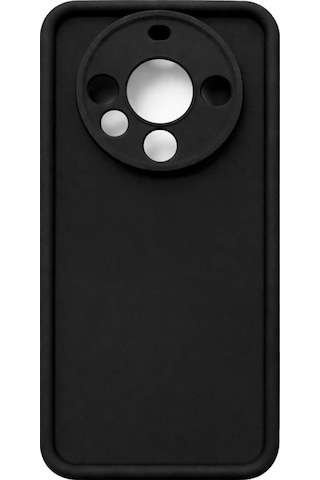 Huawei Mate 60 Pro Plus Uyumlu Kamera Çıkıntılı Mat Silikon Telefon Kılıfı Siyah