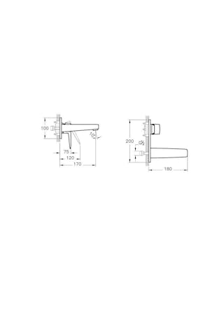 Artema A4273874 Root Square Ankastre Lavabo Bataryası Soft Altın
