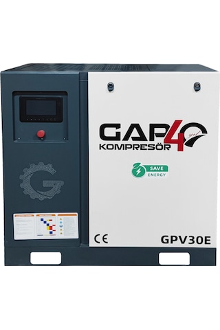 Gap Kompresör İnvertörlü Vidalı Hava Kompresörü 30 HP Tek Makine GPV30e