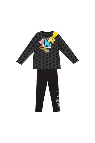 Denokids Mshb&g Yıldızlı Kız Çocuk T-shirt Tayt Takım Çok Renkli