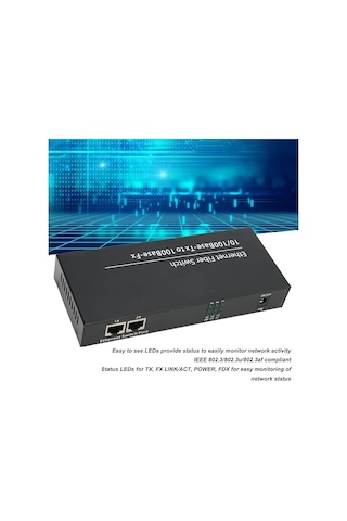 10/100 Base-tx To 100 Base-fx Ethernet Fiber Switch / Medya Dönüştürücü