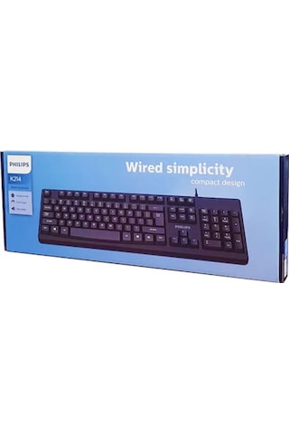 Philips SPK6214 K214 Usb Kablolu Multimedya Q Klavye