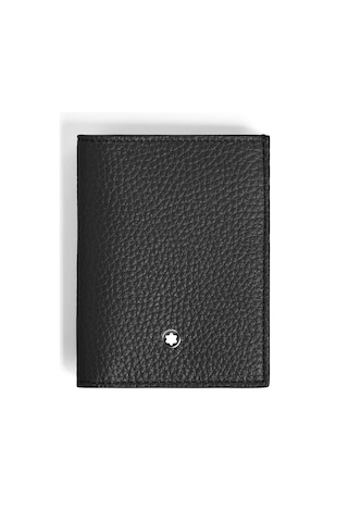 Montblanc Grain Deri 4 Bölmeli Cüzdan 222995 Siyah