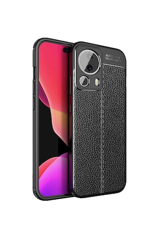 Xiaomi Mi 13 Lite Kılıf Zore Niss Silikon Kapak Siyah
