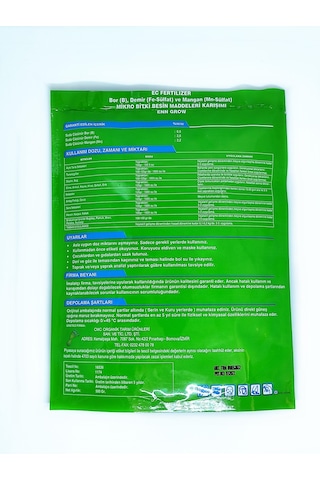 Enn Grow Mikro Bitki Besin Maddeleri 500 Gr