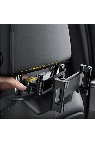 Araç Içi Koltuk Arkası Telefon Tablet Tutucu Uzayabilen Kırmızı