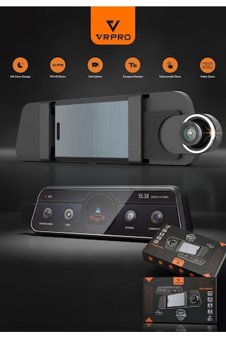 Vrlens 2 Kameralı 10'' Touch Screen-adas+bsd-4k+2k-loop Recording