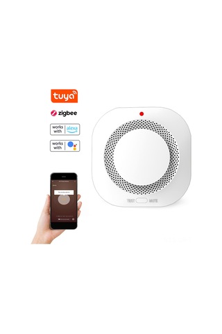 Singree Tuya Zigbee Akıllı Duman Dedektörü - Uzaktan Bildirim, Yüksek Sesli Alarm Ve Mobil Uygulama Kontrolü Ağ Geçidi Gerekli
