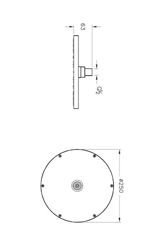 VitrA Origin Duş Başlığı Mat Siyah A4563836 Siyah
