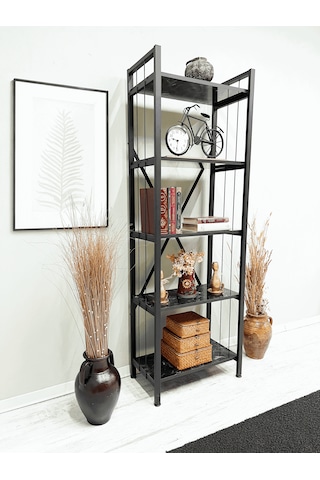 Tanraf Arya Telli Black Kitaplık