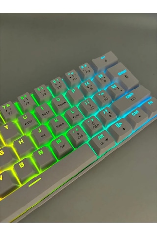 T60 Red Switch Mekanik 62 Tuş Rgb App Uygulamalı Gaming Oyuncu Klavyesi