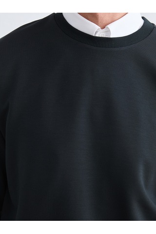 Lcw Vision Antrasit Bisiklet Yaka Erkek Sweatshirt
