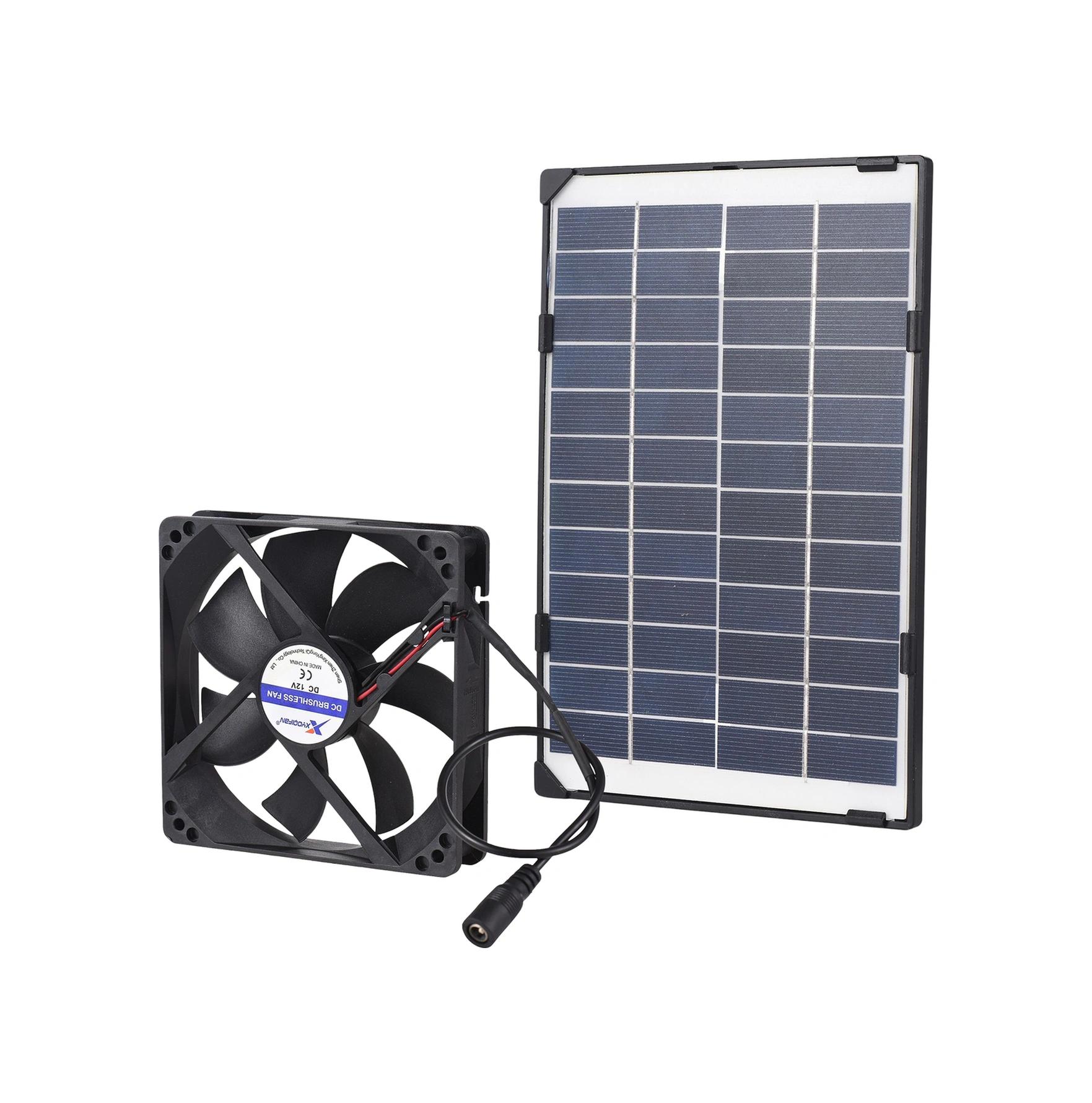 Moveevo 12v 6w Güneş Enerjili Evcil Hayvan Soğutma Fanı, 3 Metre Kablolu, 87.18 Cfm Hava Akışı