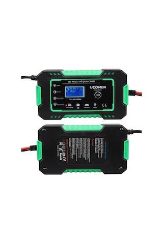 Uc-c120501a 12v 6a Yeşil Led Göstergeli Akü Şarj Cihazı