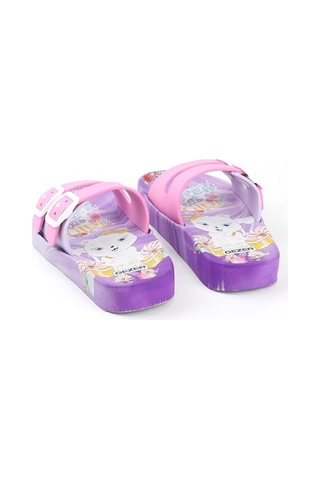 Gezer Yazlık Kaydırmaz Taban Iki Toka Kız Çocuk Terlik (554551056) Lila