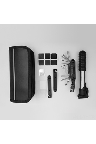 Teltree Bisiklet Tamir Seti - Taşınabilir Jant Tamir Aleti, Anahtarlar Ve Bakım Gereçleri İle Dışarıda Sürdürülebilir Bisiklet Bakımı Çok Renkli