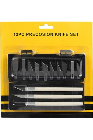 Konesam Stahl Gravür Aleti Seti - 3 Uç Ve 13 Bıçak, 3d Yazıcı Aksesuarı, Tam Donanımlı