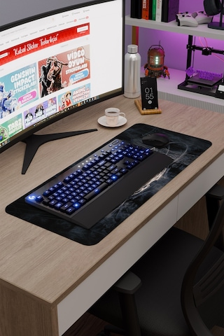 Hollow Knight Silksong Dikişli Kauçuk Oyuncu Mousepad V5 - 70x30 Xl Gaming Mouse Pad