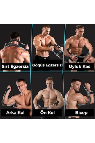 Vücut Antrenmanı Ayarlanır Dirençli Bar Kol Bacak Bilek Omuz Göğüs Kas Güçlendirici Egzersiz Aleti