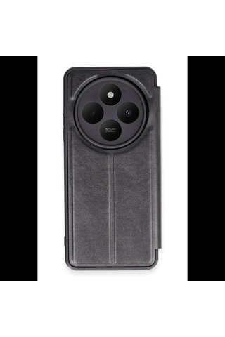 Xiaomi Redmi 14c Uyumlu Kılıf Flip Cover - Siyah