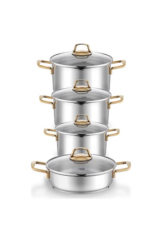 Hascevher Monna 8 Pcs Tencere Set 182024 Ten24 Karn Metalik