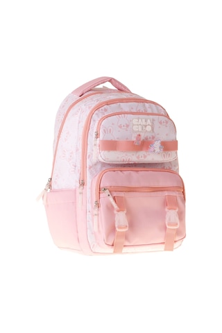 Calacilo Pleasant Kız Çocuk Kedi Baskılı Pembe İlkokul Okul Sırt Çantası - Beş Bölmeli - C4050