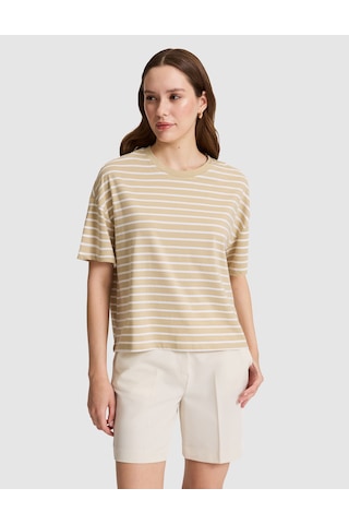 Pierre Cardin Kadın Bej Tişört 50325463-vr011