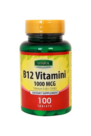 Vitapol Vitamin B12 100 Tablet B12 Vitamini Şubat 2024