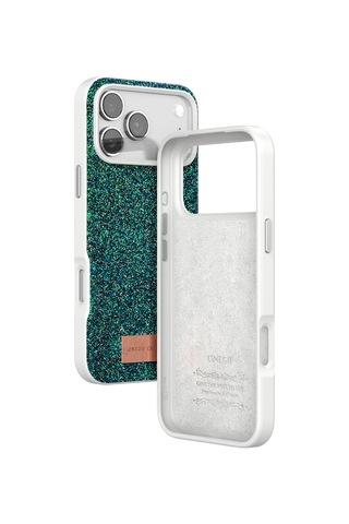 Sptmgldı Onegif Apple Apple iPhone Uyumlu 17 Pro Max Bright Simli Kapak - Koyu Yeşil