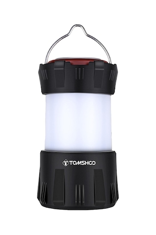 Tomshoo Led Kamp Feneri Tip C Şarj Edilebilir Kamp Işığı Suya Dayanıklı Taşınabilir Çadır Işığı Siyah