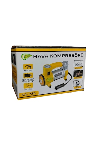 Elektrikli Araba Lastik Şişirme / 150 Psı - 12v / Taşınabilir Metal Hava Kompresörü 5545 1 Adet