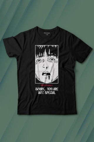 Kendim Seçtim Sorry You Are Not Special Japanese Urban Sokak Kültür Özel Değilsin Baskılı Tişört Çocuk T-shirt 001