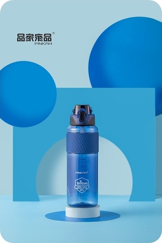 Pınkah Silikon Pipetli Sportif Trıtan Matara 1100 Ml Asorti