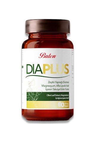 Balen DiaPlus 655 Mg Zeytin Yaprağı Eki 3 x 60 Kapsül