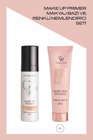 Make Up Primer Makyaj Bazı Ve No: 01 Fair Tint Renkli Nemlendirici Seti
