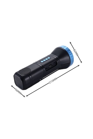 Güneş Enerjili Bluetooth Ve Radyo Özellikli Kamp El Feneri Açık Gri