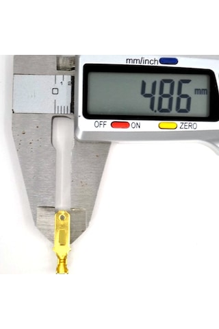 500 Adet 4,8 Tırnaklı Erkek Terminal Fiş Pirinç Sarı