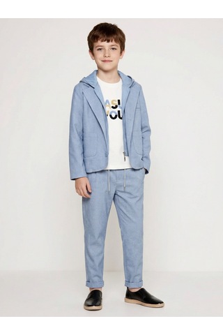 Xo Kids Erkek Çocuk 3lü Alt Üst Takım 6-9 Yaş 13216 Mavi