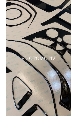 Chevrolet Aveo 2012 - 2013 Maun Kaplama Seti Piano Black Renk