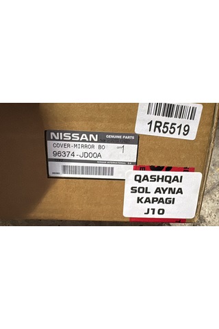 Nissan Qashqai J10 2007-2013 Sağ Dikiz Ayna Kapağı 96374-jd00a .