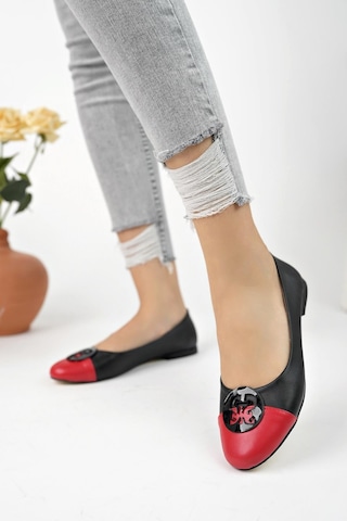 Muggo Vargas Garantili Günlük Ortopedik Şık Tarz Ve Rahat Kadın Tokalı Babet 001