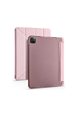 Apple Uyumlu iPad, Pro 11'' İnç M1-m2 Çip 2022 / 2021 Silikon Kalemlikli Silikon Sarj Bölmeli Kılıf