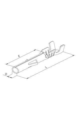 Mesa Tyd 2614-yuvarlak Dişi Klips Kalaylı - 10 Adet